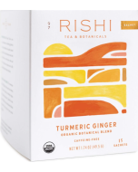 Rishi Tea Organic Caffeine-Free Turmeric Ginger Herbal Tea - Front view