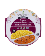 Food Earth Madras Coconut Curry with Turmeric Rice - Front view