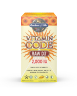 Garden of Life Vitamin Code RAW D3, 2000 IU, 60 Capsules