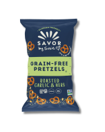 Savor by Suzie Roasted Garlic & Herb Grain-Free Pretzels - Front view