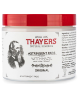 Thayers Witch Hazel Astringent Pads, 60 Count