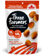 Three Farmers Roasted Zesty Cheddar Roasted Fava Beans - Front view