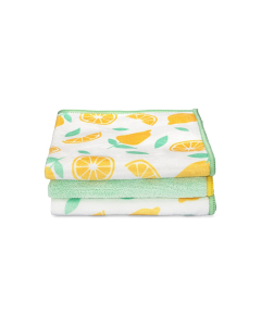 Full Circle Renew Recycled Microfiber All-Purpose Cloths Citrus - Front view