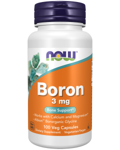 NOW Foods Boron 3 mg - 100 Veg Capsules