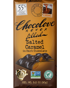 Chocolove Salted Caramel in Dark Chocolate, 3.2 oz.