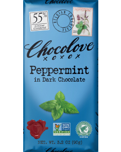 Chocolove Peppermint in Dark Chocolate, 3.2 oz.
