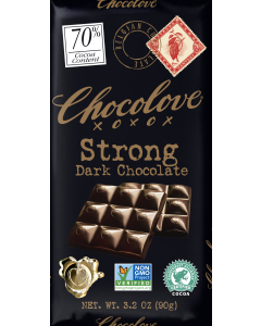 Chocolove Strong Dark Chocolate, 3.2 oz.