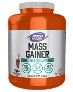 NOW Foods Mass Gainer Powder, Creamy Chocolate Flavor - 5.5 lbs.