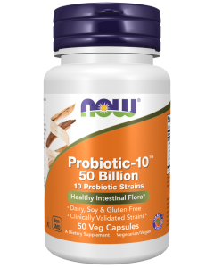 NOW Foods Probiotic-10™ 50 Billion - 50 Veg Capsules