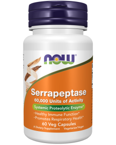 NOW Foods Serrapeptase - 60 Veg Capsules