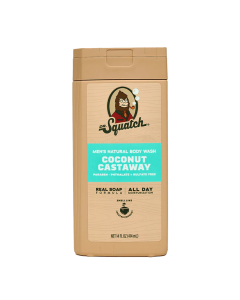 Dr. Squatch Men's Natural Body Wash Coconut Castaway - Front view