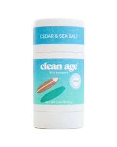 Clean Age Cedar & Sea Salt AHA Deodorant - Front view