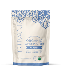 Truvani Organic Whey Protein Powder Vanilla - Front view