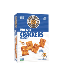 Pretzelized Snacks Crackers Pretzel Sea Salt - Front view
