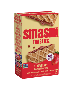 Smash Foods Strawberry Toasties - Front view