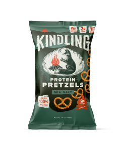 Kindling Snacks Protein Pretzel Sea Salt - Front view