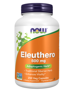 NOW Foods Eleuthero 500 mg - 250 Veg Capsules