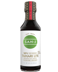 San-J Tamari Lite Soy Sauce, 50% Less Sodium, 10 fl. oz.