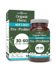 Vital Planet Organic Flora Men’s Daily Probiotic - Front view