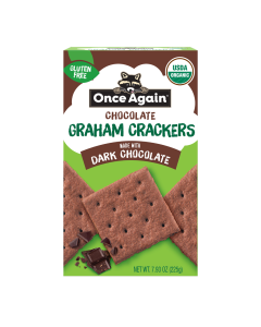 Once Again Dark Chocolate Graham Crackers - Front view