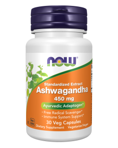 NOW Foods Ashwagandha 450 mg - 30 Veg Capsules