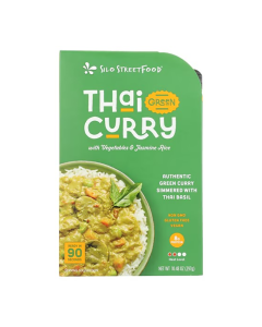 Silo StreetFood Thai Green Curry with Vegetables and Jasmine Rice - Front view