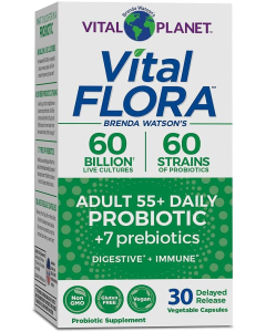 Vital Planet Vital Flora Adult 55+ Daily Probiotic, 30 Capsules
