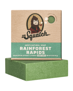Dr. Squatch Rainforest Rapids Men's Natural Bar Soap - Front view