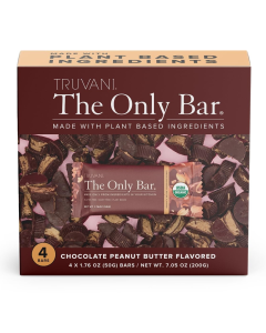 Truvani The Only Bar Chocolate Peanut Butter Snack Bar - Front view