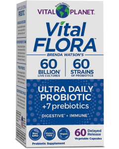 Vital Planet Vital Flora Ultra Daily Probiotic, 60 Capsules