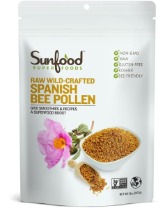 Sunfood Raw Spanish Bee Pollen - Front view