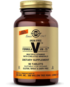Solgar Iron-Free Formula VM-75, 90 Tablets