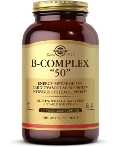 Solgar B-Complex 50, 250 Vegetable Capsules