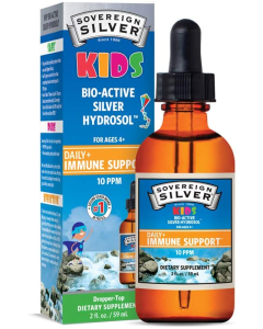 Sovereign Silver Bio-Active Silver Hydrosol Kids Drops 10ppm, 2 oz.