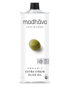 Madhava Organic Extra Virgin Olive Oil, 1 Liter
