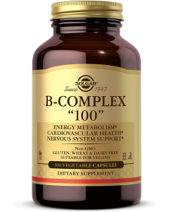 Solgar B-Complex 100, 100 Vegetable Capsules