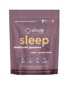 Circle Sleep Mushroom Gummies - Front view