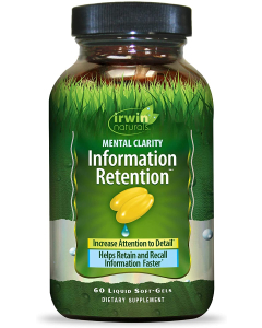 Irwin Naturals Mental Clarity Information Retention, 60 sg.