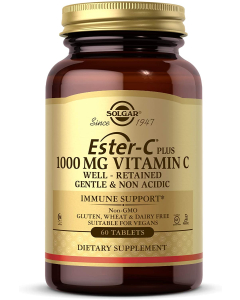 Solgar Ester-C Plus 1000 MG Vitamin C, 60 Tablets