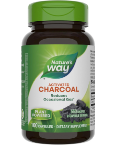 Nature's Way Activated Coconut Husk Charcoal, 100 Capsules