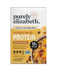 Purely Elizabeth Chocolate Chip Banana Bread Instant Oatmeal - Front view