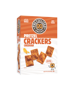 Pretzelized Snacks Cheddar Pretzel Crackers - Front view