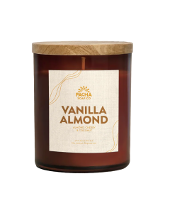 Pacha Soap Co. Vanilla Almond Candle - Front view