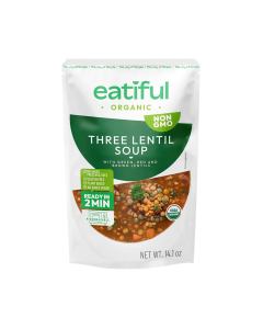 Eatiful Organic Three Lentil Soup - Front view