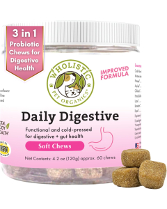 Wholistic Pet Organics Digest All Plus Soft Chews, 60 Chews