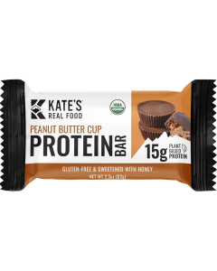 Kate’s Real Food Peanut Butter Cup Protein Bars - Front view