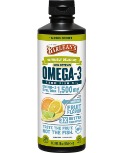 Barlean's Seriously Delicious™ Omega-3 High Potency Fish Oil Citrus Sorbet, 16 oz.