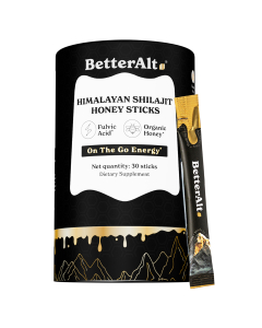 Better Alt GOLD+ Shilajit Honey Sticks - Front view