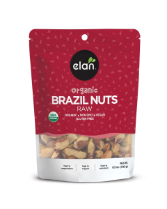 Elan Organic Raw Brazil Nuts - Front view