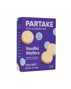 Partake Foods Vanilla Wafers Crunchy Cookies - Front view